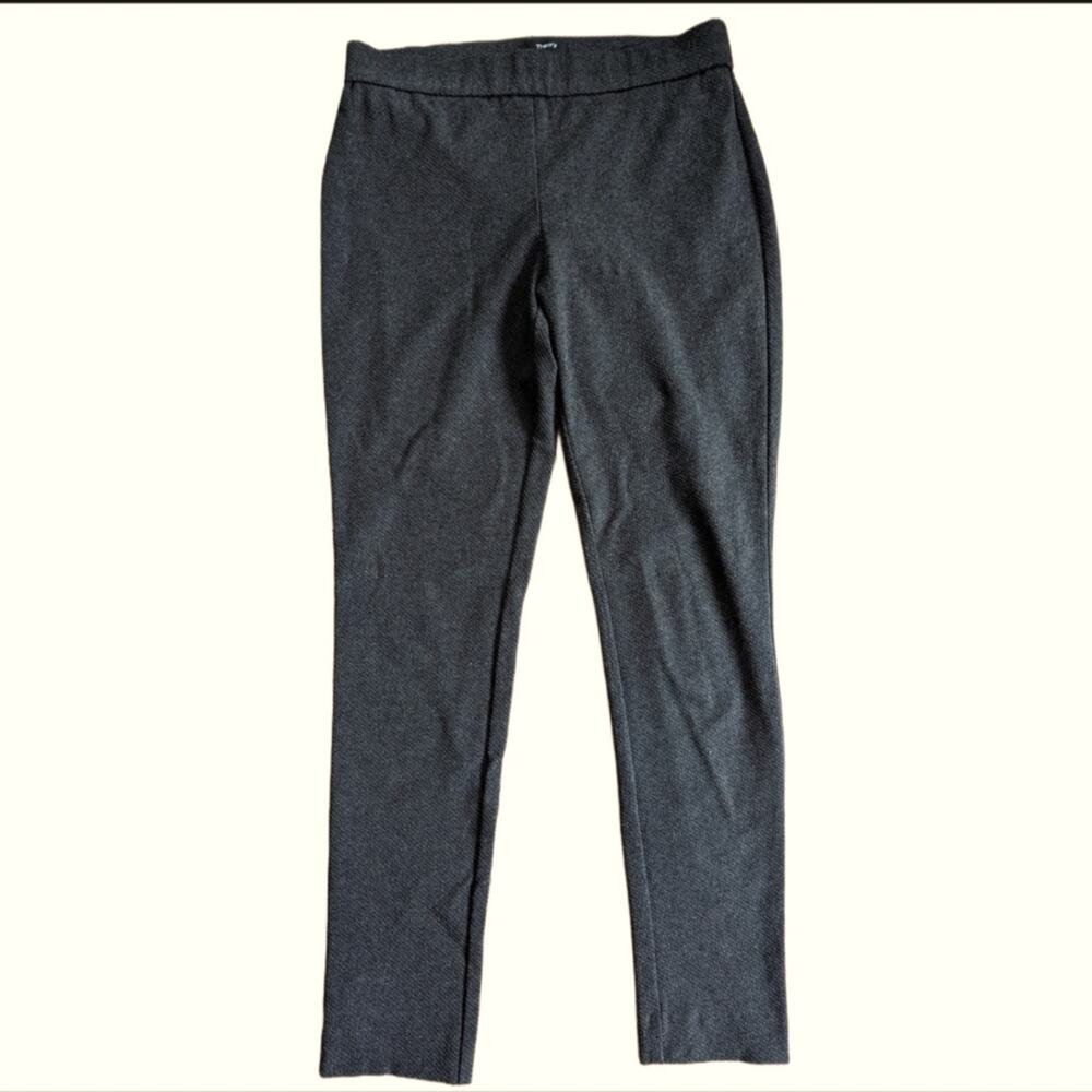 Theory Adbelle Ponte Knit Twill Pull On Comfort Stretch Ankle Leggings